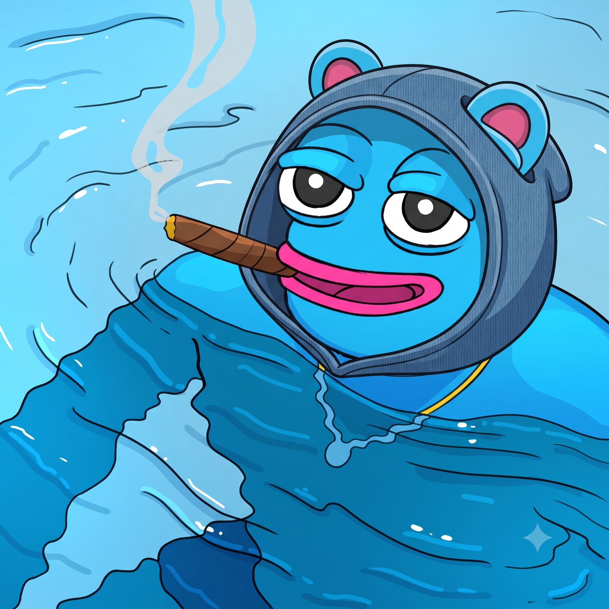 BRETT in the hood — pool vibes